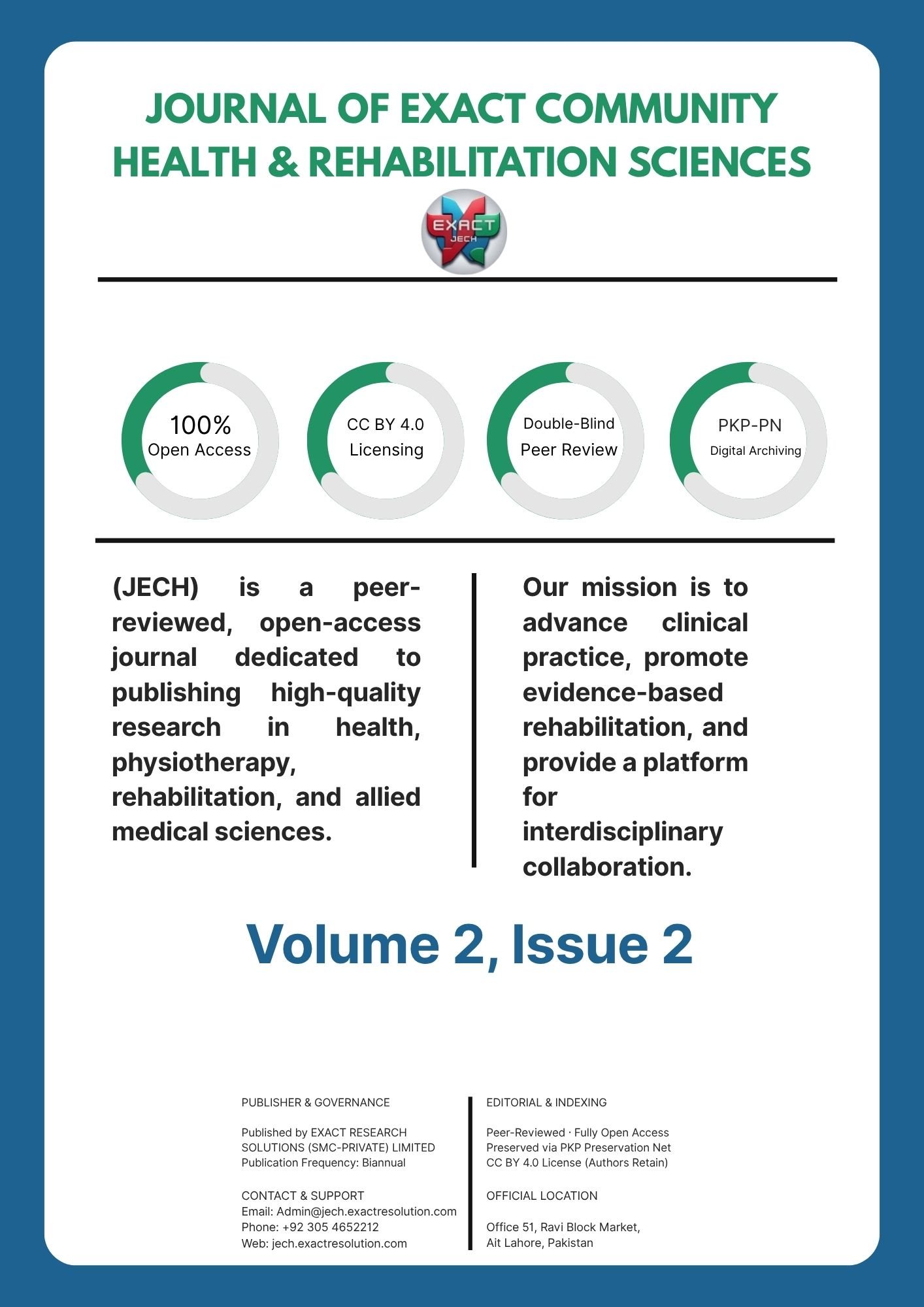 Journal of Exact Community Health & Rehabilitation Sciences