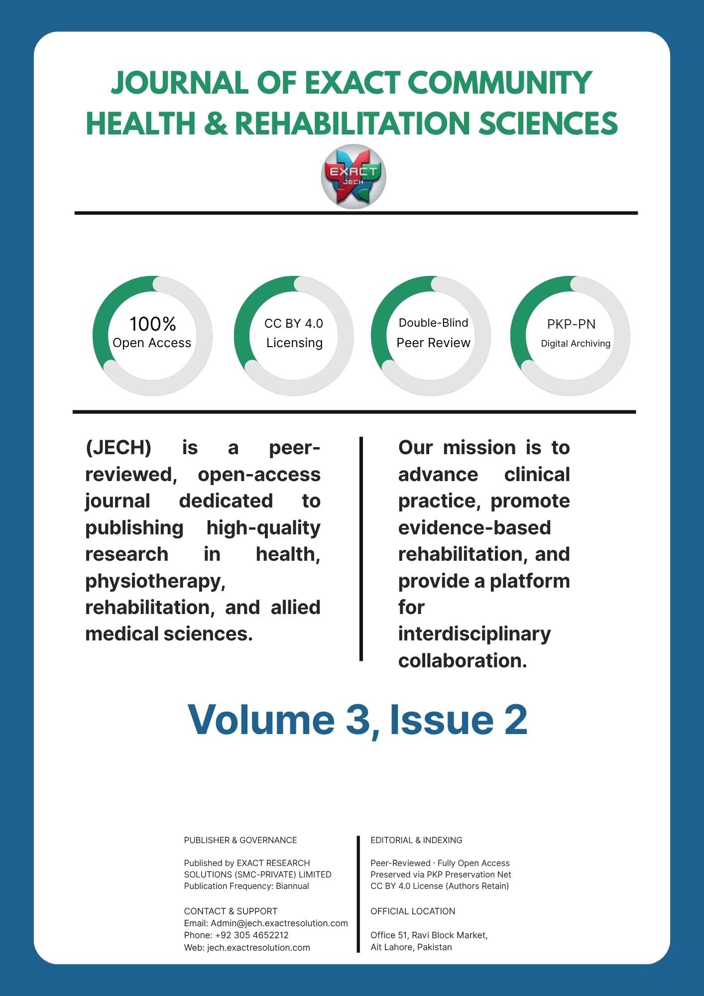 Journal of Exact Community Health & Rehabilitation Sciences